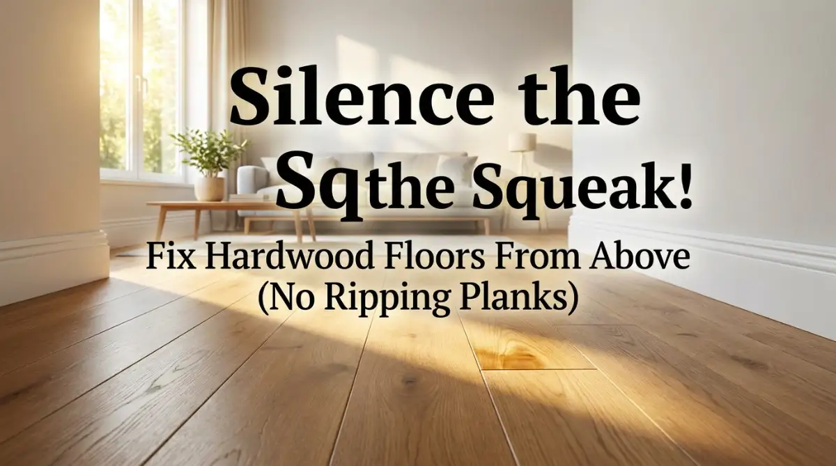 Stop the Creak: Fix Squeaky Hardwood Floors Without Tearing Them Up
